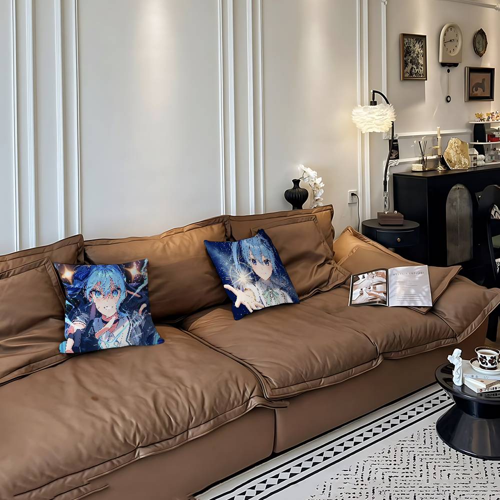 H-Hoshimachi S-Suise Pillowcase Toon Gift Cushion Cover Bedroom Home Sofa Chair Seat Decor Pillow Case