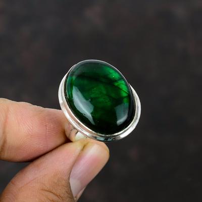 Δαχτυλίδι Green Fire Labradorite Γνήσιο δαχτυλίδι από πολύτιμους λίθους Χειροποίητο κόσμημα 925 ασημένιο δαχτυλίδι ρυθμιζόμενο δαχτυλίδι Ολοκαίνουργιο δαχτυλίδι Δώρο για τη μητέρα