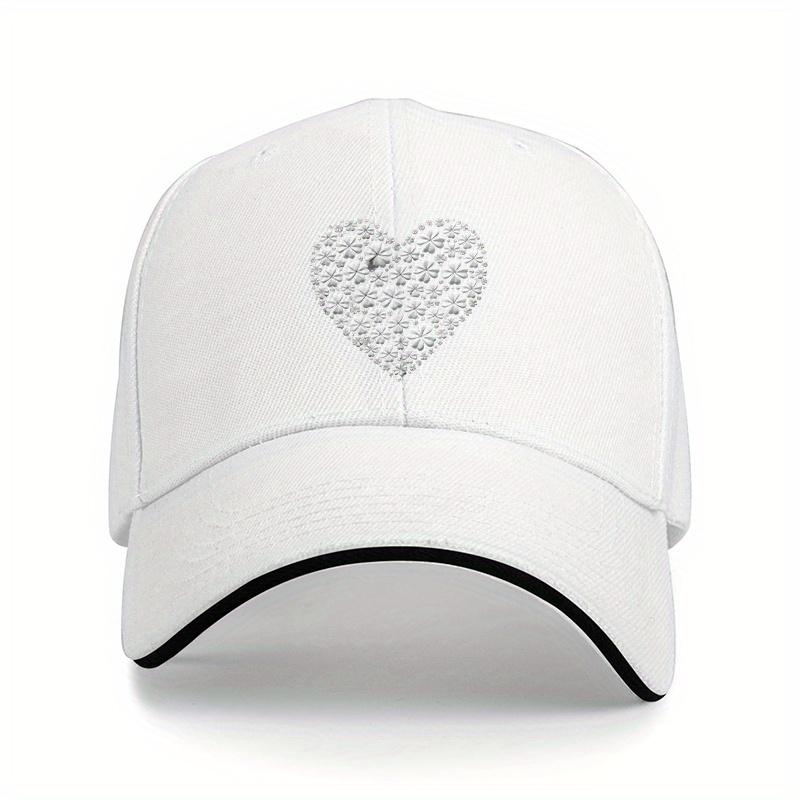 Clover Heart Baseball Cap Polyester Casual Adjustable Sun Protection Unisex Adult Baseball Hat