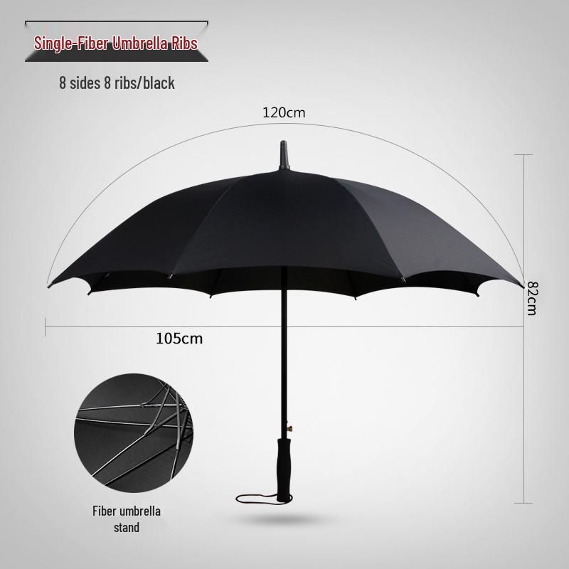 16-Rib Windproof Rainbow Umbrella - Long Handle, Sun & Rain Protection, Perfect for Business & Logo Advertising