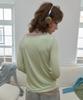 PISCESS Color Block Layered Long Sleeve Tee_Lime