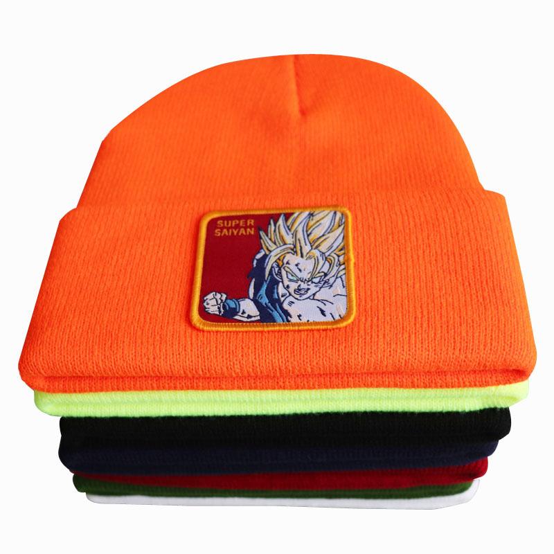 Anime Dragon Ball Son Goku Super Saiyan SUPER SAIYAN Knitted Hat, Woolen Hat, Ski Pullover Hat