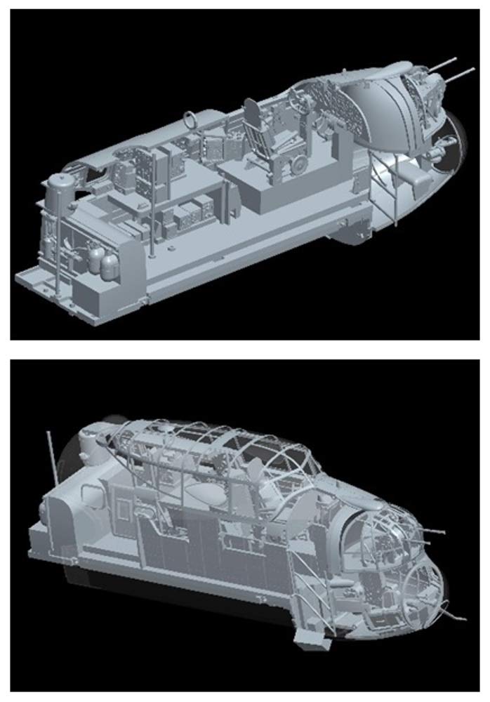 HK Model Avro Lancaster B Nose Art Kit Plastic Model 01E033 1/32 Mk.I