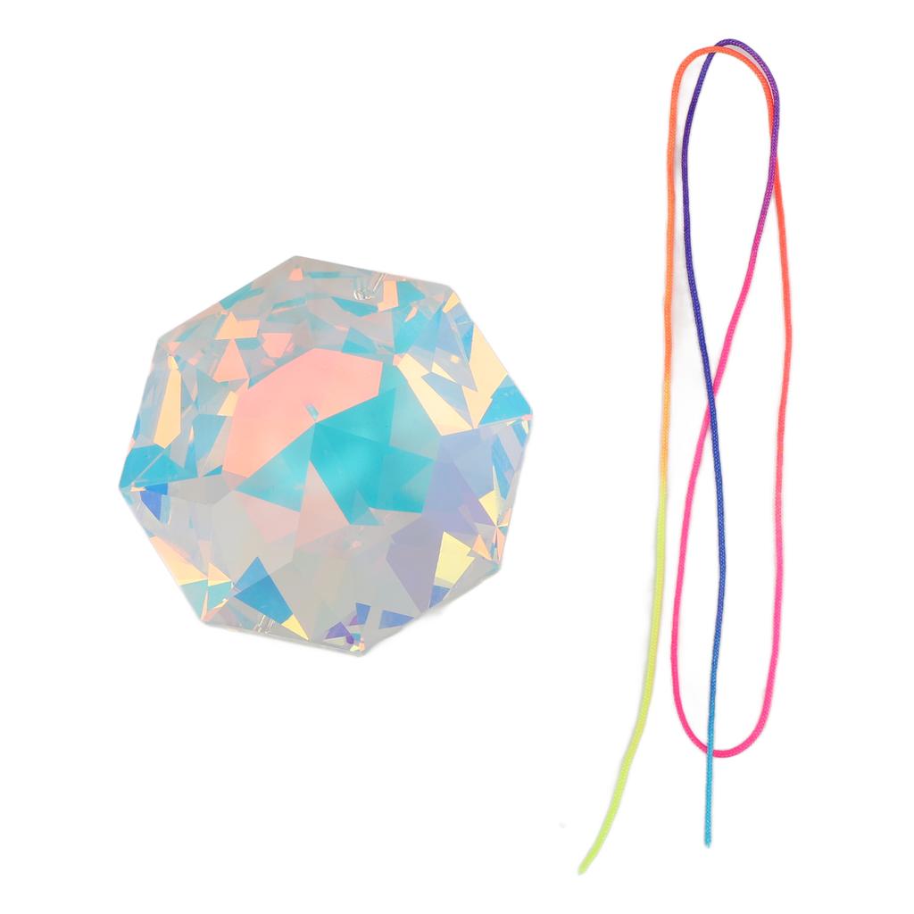 Hanging Crystal Suncatcher Multipurpose Exquisite Prisms Crystal Pendants for Window Christmas