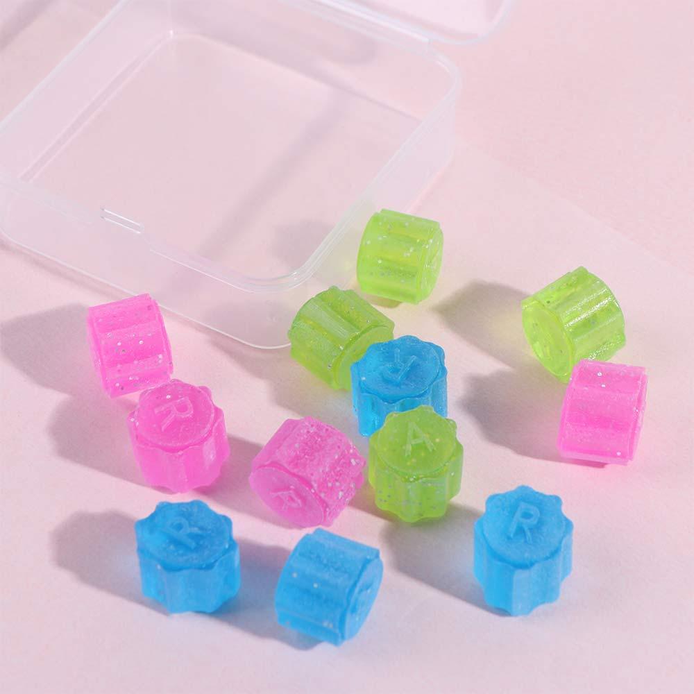 12pcs/set Polyhedral Gonggi Jack Stones Pebbles Set Double-Colors Playing Stones Toy  Play Home