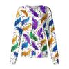 Women's Casual Long-sleeved Single-breasted Printed Protective Clothing Cardigan Top