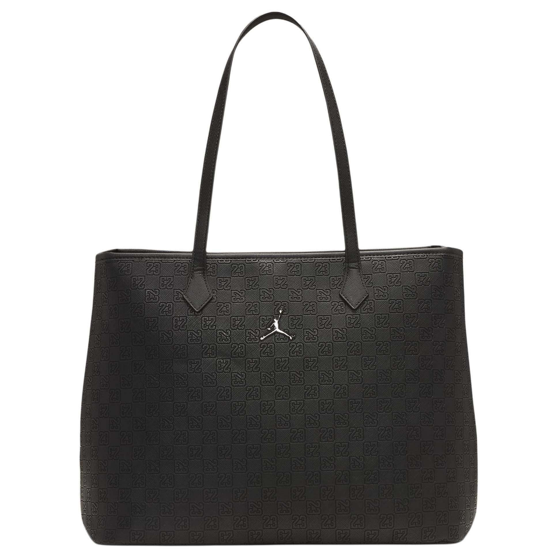 

Jordan Monogram Embossed Letter Pattern Tote Bag Unisex Tote Bags Black LM0990-023 Black