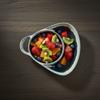 Heat-resistant Vintage Separated Fruit Salad Plate Ceramic French Fry Plate Dinner Dish  Hotel