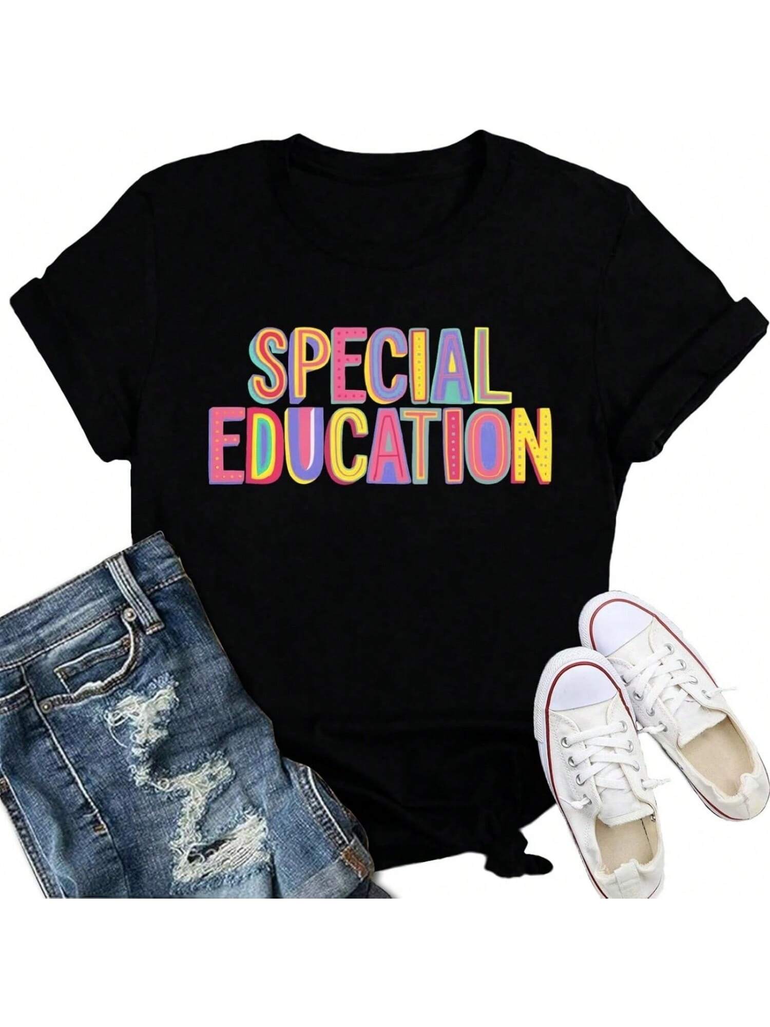 Wounisex s Special Education Teacher Shirt SPED Team Teaching T-Shirt Teachers School Tee S разноцветный