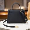 2025 New Genuine Leather Women's Bag EP Palm Pattern 19+22+25 Leather Kai Li+Fashion Handheld Single Shoulder Crossbody Bag