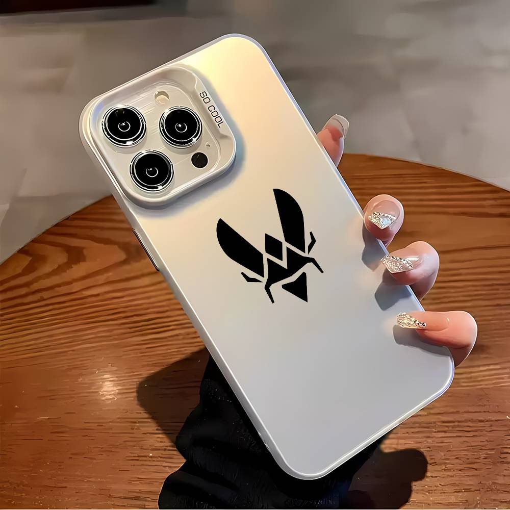 Cs2 Team Vitality Logo Phone Case For iPhone 16 15 14 13 12 11 Plus Pro Max multicolor Aurora laser Shockproof Funda Cover