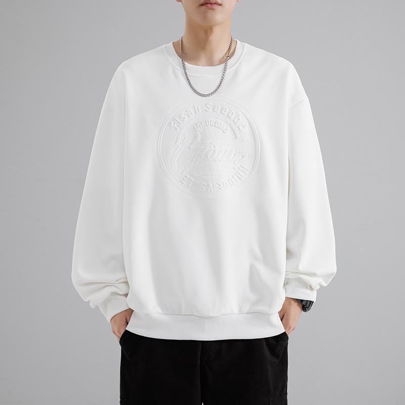 Spring and Autumn New Men's Loose Casual Long Sleeve Sweatshirt