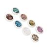 8 Dosen Nailart Glitzerpuder Staub Maniküre Sechseckige Gemischte Pailletten Nageldekoration