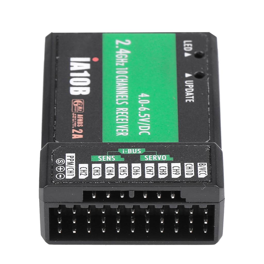 FS IA10B 2.4 Channel Receiver with PPM Output and iBus Port for RC Helicopters Drones and Airplanes