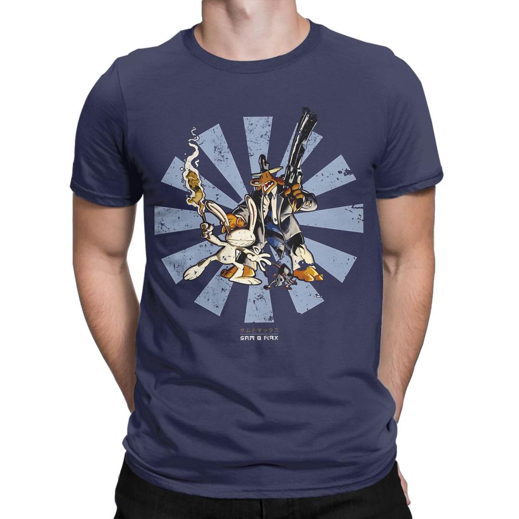 Sam And Max Retro Novelty 100 Cotton Tshirt Sam And Max Hit The Road Tops Tees For Unisex