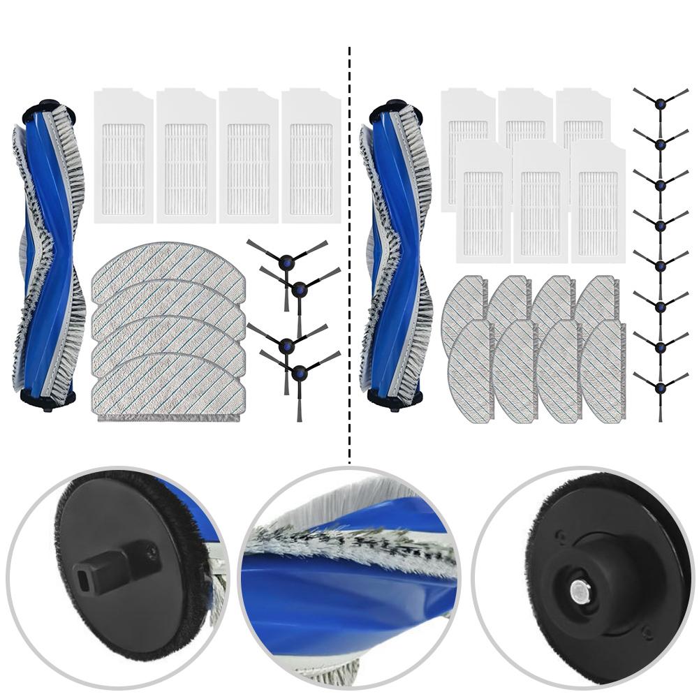 Vacuum Cleaner Parts Kit With Main Brush Side Brush Filter Mop Cloth Fits For Bosch BCRC1W BCRD1W BCRC2W BCRD2W Sweeping Parts