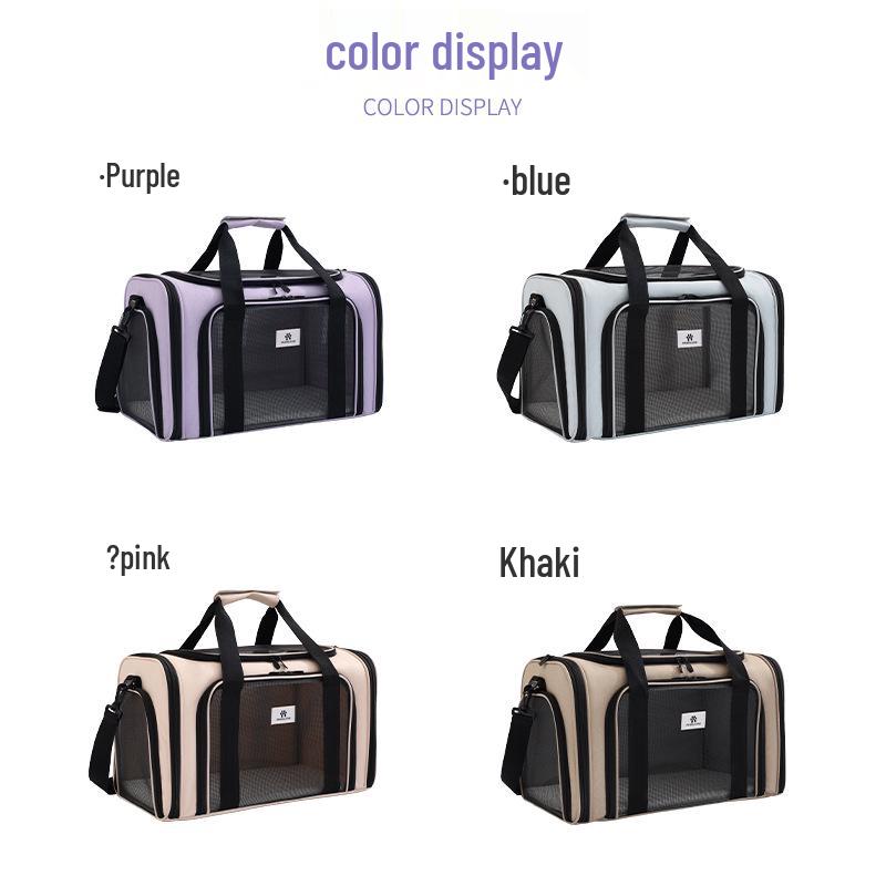 Runhui Foldable Pet Carrier: Breathable, Portable Cat & Dog Bag with Large Capacity