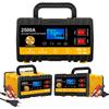 12V/24V Automatic Chargers and Maintainer with Cable Clamps & LCD Display Auto Shut-Off for Motorcycles Cars Trucks Lawnmowers