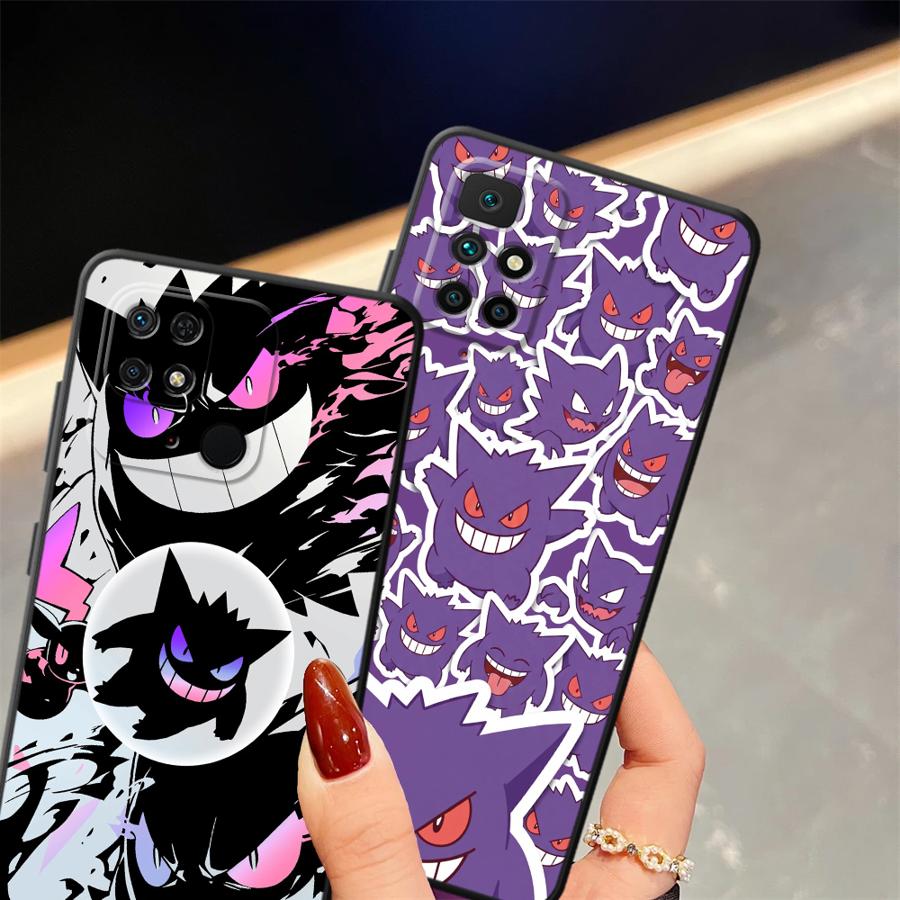 Case for Xiaomi Redmi A1 A2 Plus 12C A3 A5 9 14C 10 A4 K40 K80 Pro 13C Funda Phone Cover Cool Gengar Pokemon