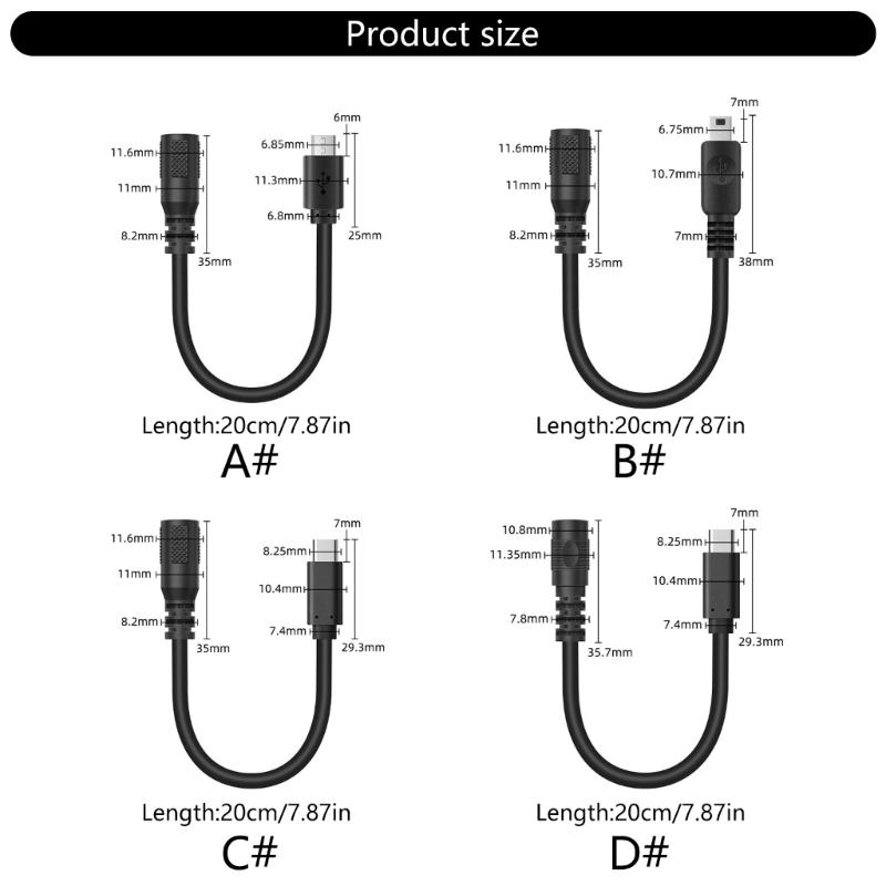 PVC Power Cord With DC35135 DC5521 Female Connectors For Electronics Projects Low Power and Durability Cord