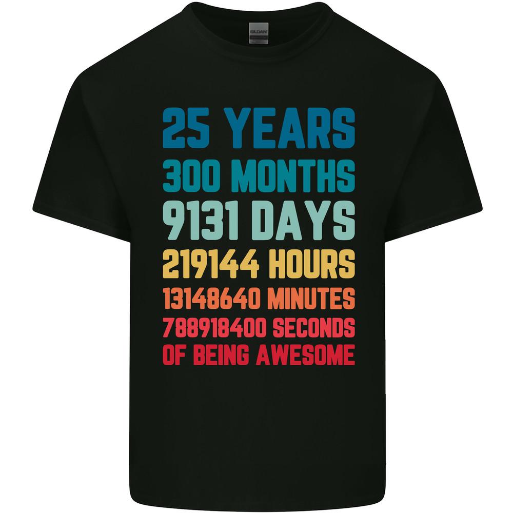 25th Birthday 25 Year Old Mens Light Cotton T-Shirt