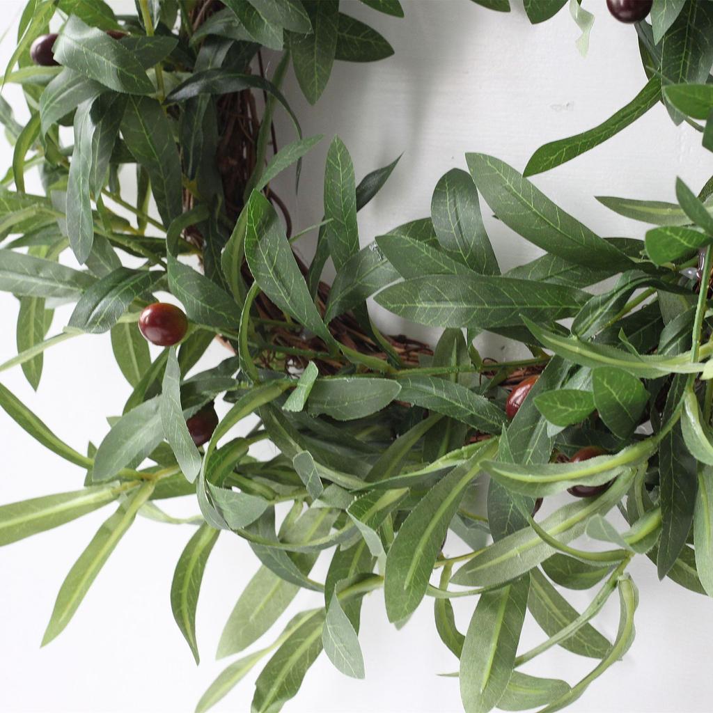 Mural Decoration Door Decoration Olive Leaf Olive Fruit Garland Hanging Decoration Simple European Decoration