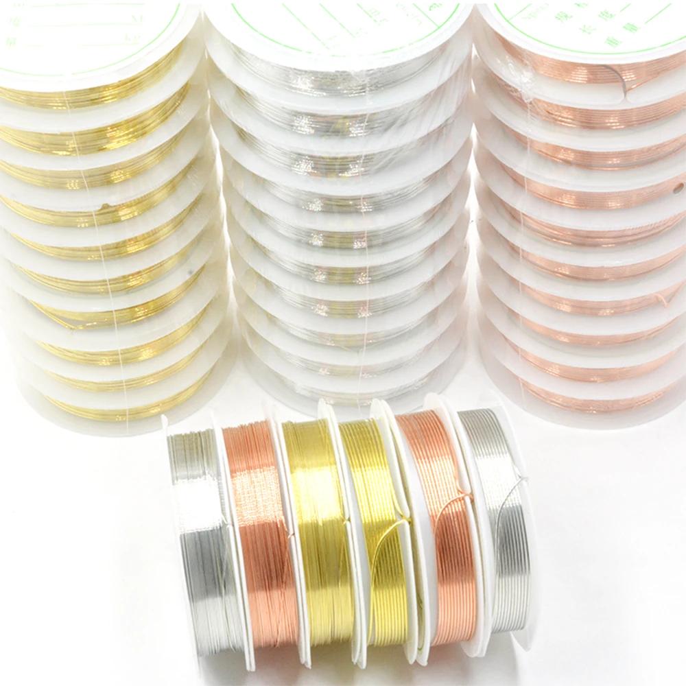 Copper Wire for Jewelry Making DIY 0.2-1mm Beading Wire Cord String Craft Handmade