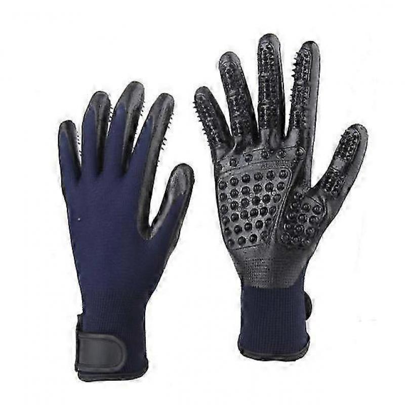 Rękawice do pielęgnacji zwierząt - #1 w rankingu, nagradzany codzienny usuwacz sierści zwierząt - Rękawice do delikatnego wyczesywania, kąpieli i masażu kotów, psów, koni i innych