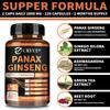 PANAX GINSENG, 120 Vegetarian Capsules, 2800 mg, Relieves Fatigue, Boosts Energy Levels and Muscle Building