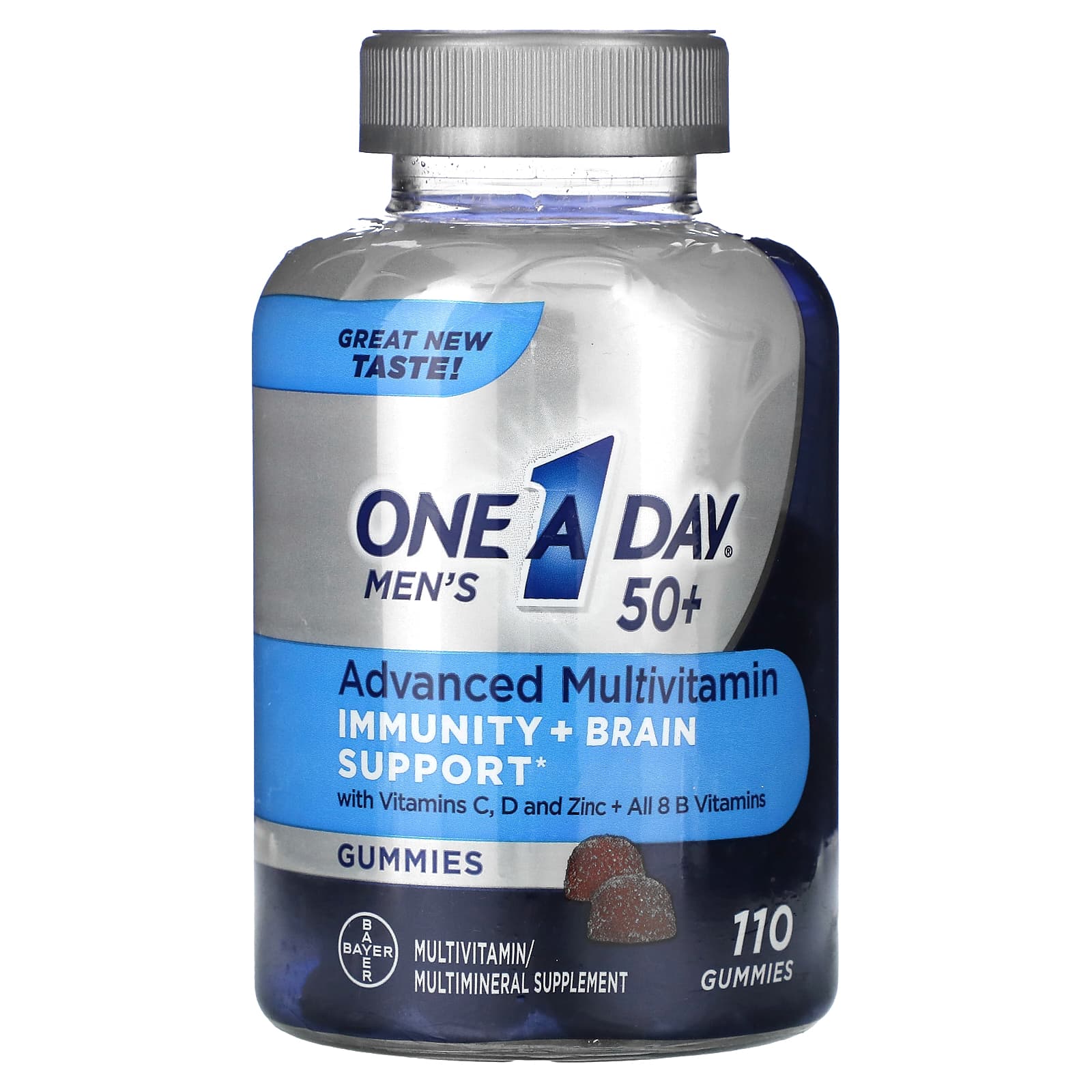 

One-A-Day, for men, over 50 years old, premium multivitamin, 110 gummies