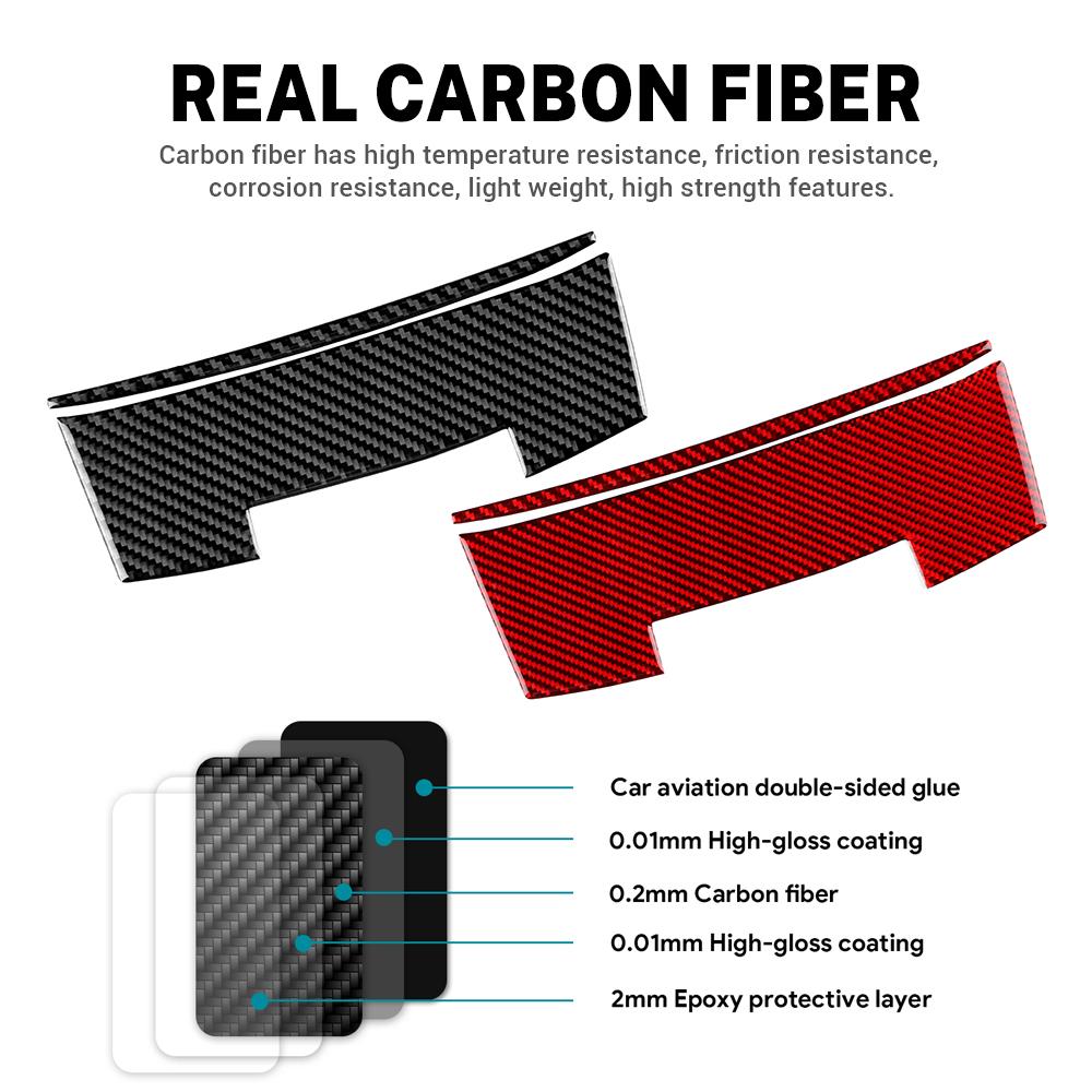 Real Soft Carbon Fiber Sticker For Honda Accord 2013 2014 2015 2016 2017 LHD Car Storage Box Panel Interior Trim Accessories