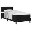 VidaXL Lit boxspring avec matelas noir 90x200 cm en tissu 3338582