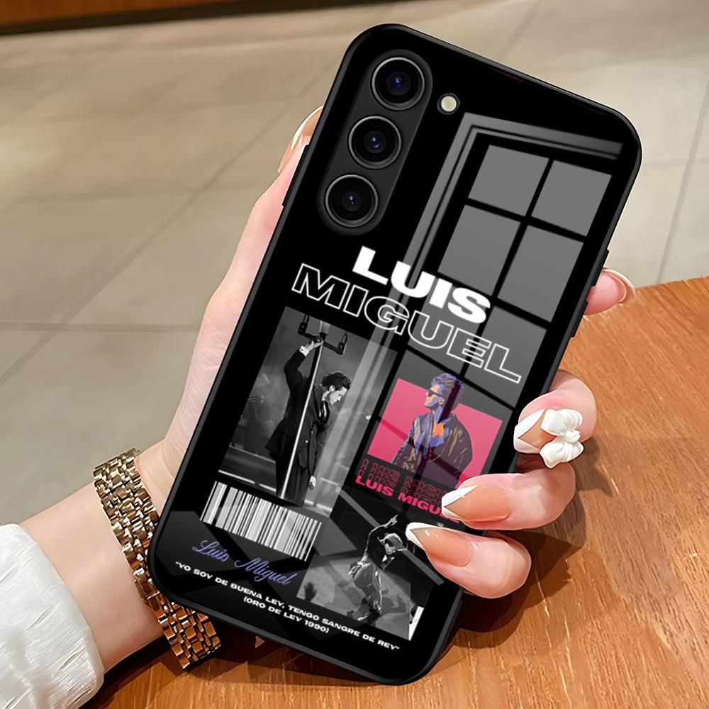 

L-Luis M-Miguel 20 ANos Romanc Phone Case For Samsung S26 S25 Edge Ultra S23 S22 S21 S20 Ultra Plus S24 Fe A54 A53 A25 Glass Co Samsung S24 FE