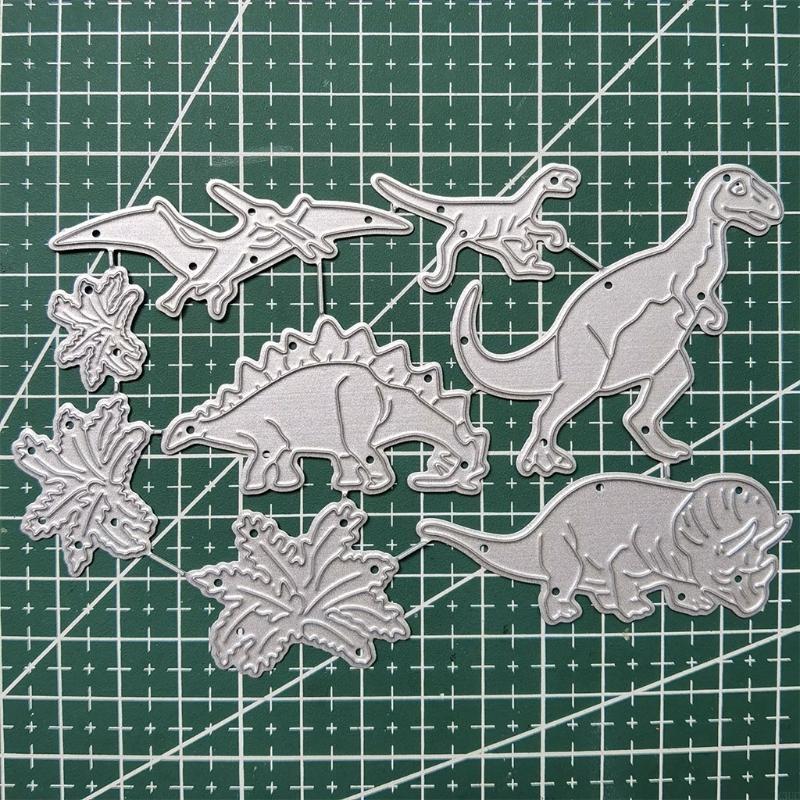 Dinosaur Metal Cutting Dies Stencil DIY Scrapbooking Album Paper Card Template Mold Embossing Decoration X3UC