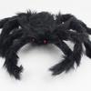 Exquisite Workmanship Easy-operating Red Eyes Black Spider Decor Horrific Black Spider Toy for Festival