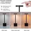 Minimalist LED rechargeable touch desk lampwiththree color bedside creative environment light bar outdoor decoration night light