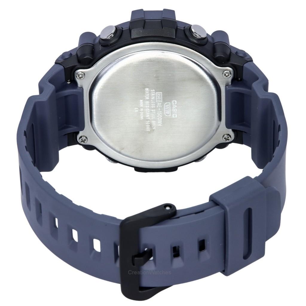 Casio Standard Digital Blue Resin Strap Quartz AE-1500WH-2A 100M Men's Watch