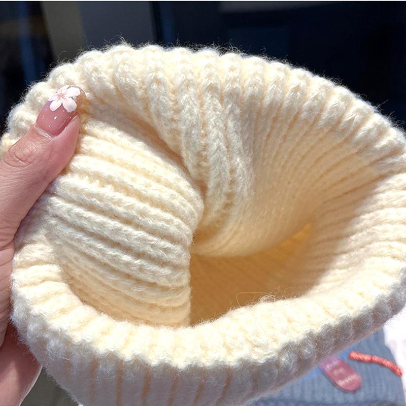 New Winter Wome Beanies Knitted Hats Men Elegant Solid-colored Thermal Hat Fashion Caps