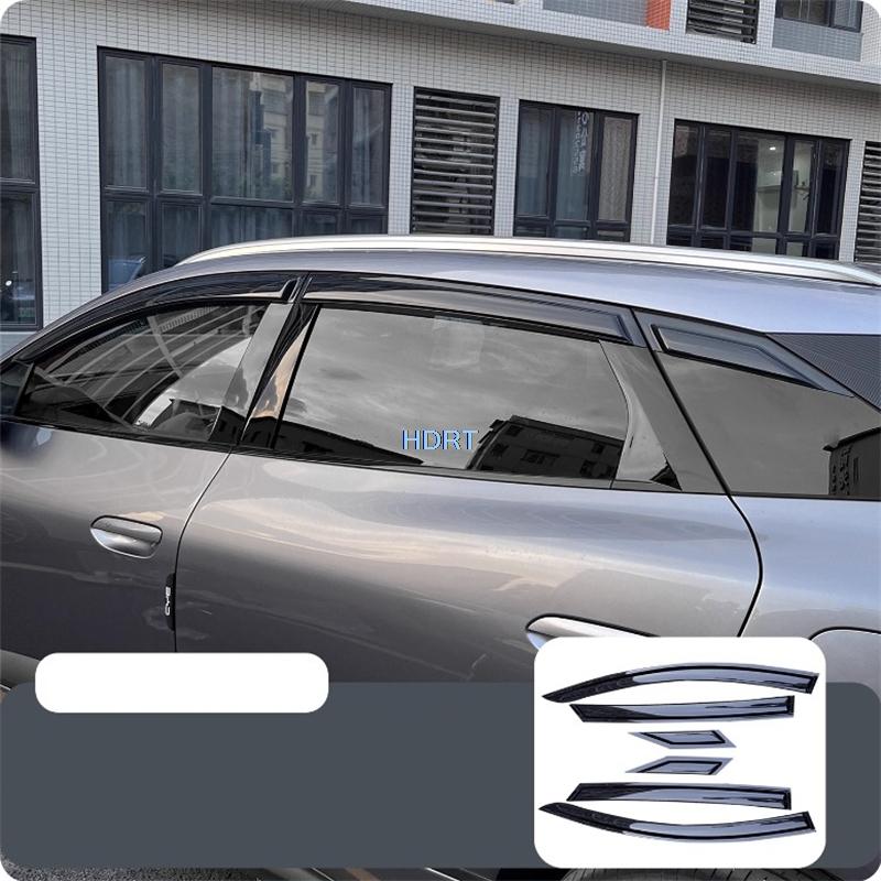 For BYD Sealion 06/Sealion 6 2025 + Car Styling Window Visor Shelter Sun Rain Deflector Rear View Mirror Weather Shield Cover