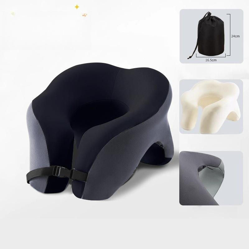 Office U-shaped Sleeping Pillow Multi Functional Student Sleeping on Their Stomach, Nap Pillows Memory Rebound Comfortable Wrap-around  Fit Rest Mat