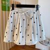 Pantaloncini Pantaloni Donna Estate Versatili Vintage Larghi Taglia Grande Casual Pantaloni a Gamba Larga Pantaloncini