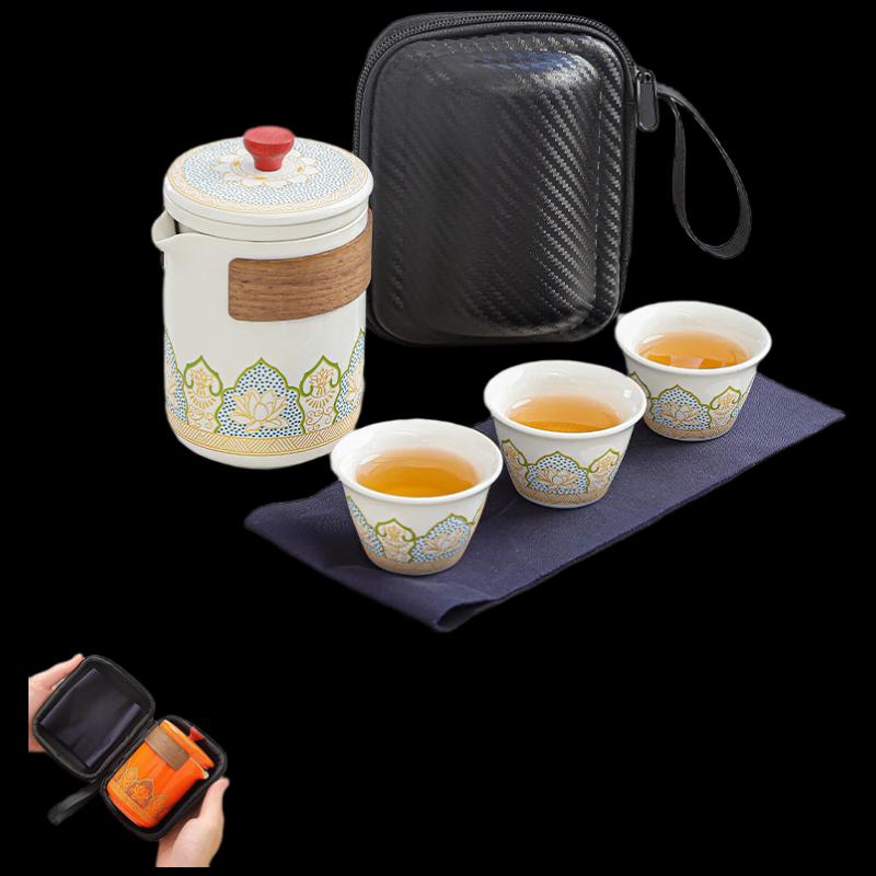 Quxi Portable Ceramic Travel Tea Set