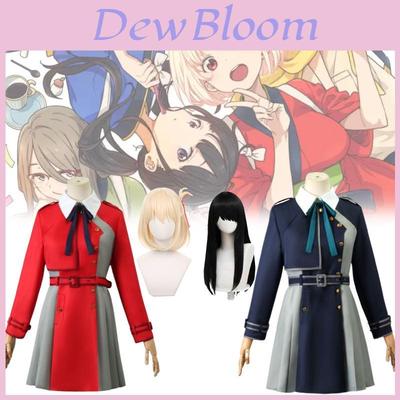 Lycoris Recoil Cosplay Kostüm Aus Polyesterstoff Für Anime-Conventions Und Halloween