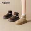 Thick-soled Snow Boots Women's New Autumn and Winter Wasteland Wind Retro Velvet Martin Boots Cotton Boots