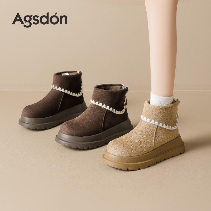 Thick-soled Snow Boots Women's New Autumn and Winter Wasteland Wind Retro Velvet Martin Boots Cotton Boots