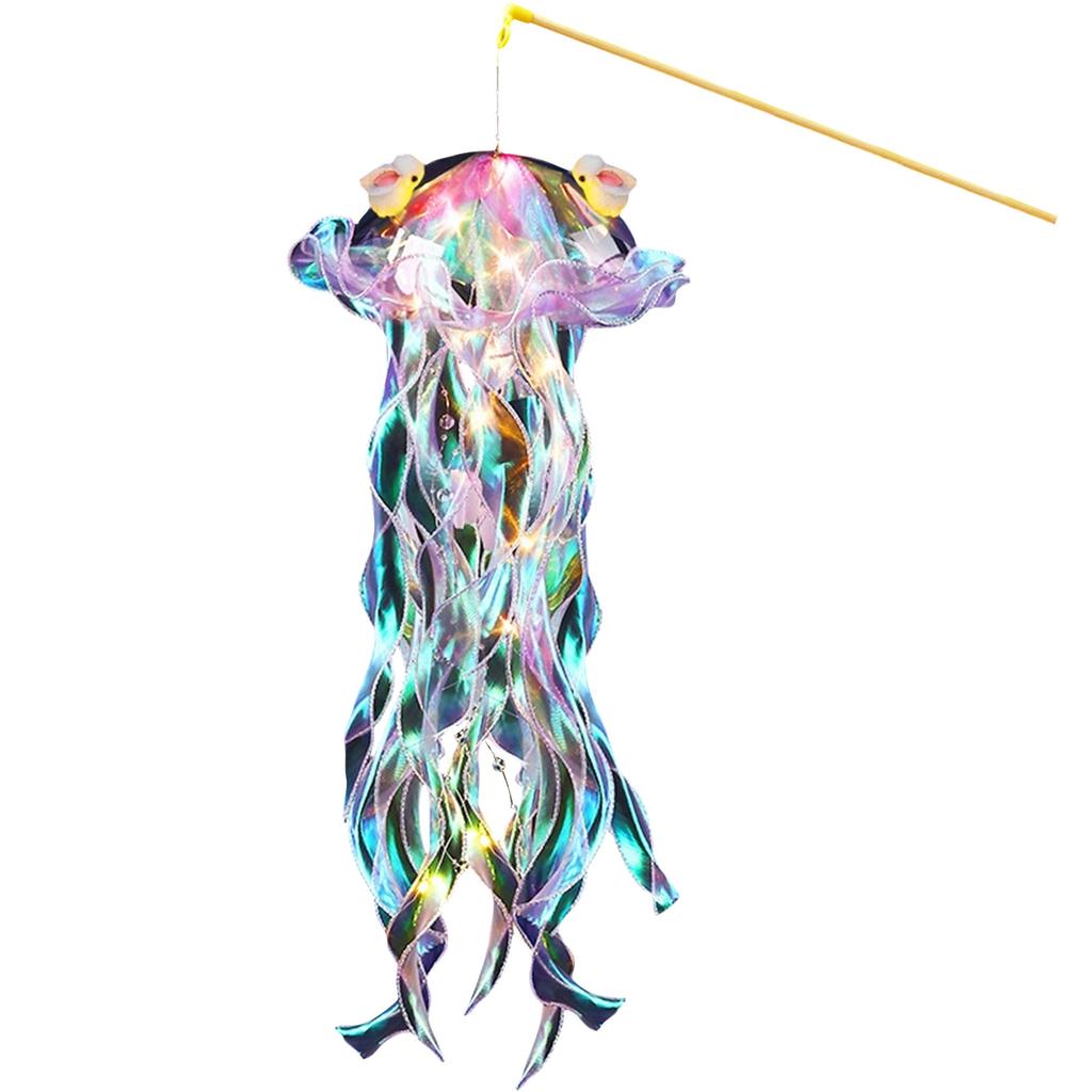 Interesting DIY Lighting Gifts, The Handmade Ribbon Jellyfish Lamp, DIY Paint Lamp Set, New Year Decorations, New Year Gifts