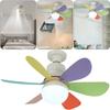E27 Socket Fan LED Light E27 Base 42cm Modern LED Ceiling Fan Remote Control Chandelier Ceiling Fan 3 Speeds for Bedroom Kitchen