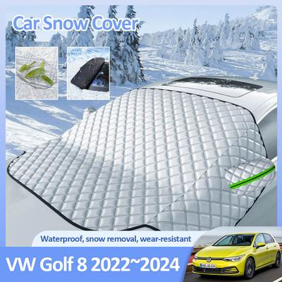 Car Snow Covers for Volkswagen VW Golf 8 Mk8 R-Line GTD GTE GTI 2024 2024 2024 Anti-Frost Winter Ice Protection Auto Accessories