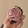 Non-Slip Satin Hair Claw Cute Ponytail Catch Strong Hold Princess Hairpin