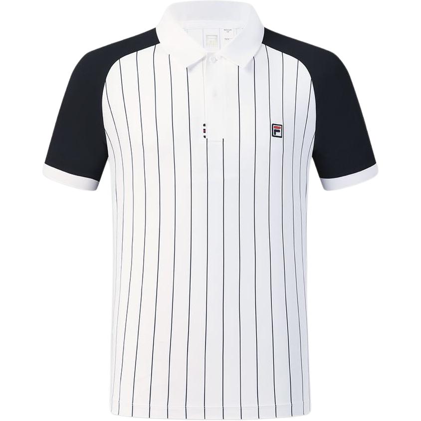 Fila Tennis Knitted Pullover Short Sleeve Tennis Shirt Men tops A11M623111F-ZA M
